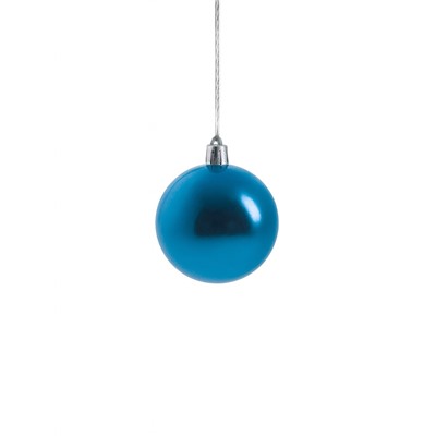 Ёлочные игрушки «Наоми», шары новогодние, d=3 см, набор 24 шт., синий