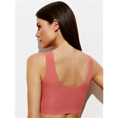 Omsa Топ 4. OmD 1143B Invisible Ribana Майка "Топ" женская (кроп-топ на широких бретелях с вкладышами), PA