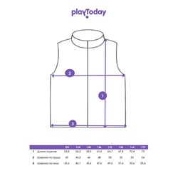 Жилет текстильный с полиуретановым покрытием для девочек