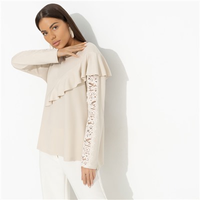 Туника дизайнерская, Вам письмо (beige)