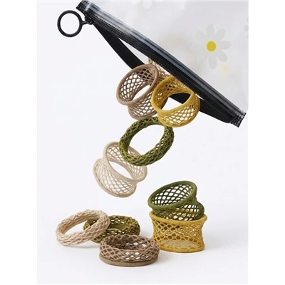 Набор резинок для волос в косметичке