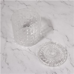 Органайзер для хранения, 1 секция, с крышкой, d=10×12.5 см, прозрачный