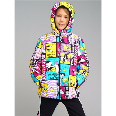 Куртка текстильная с полиуретановым покрытием для девочек