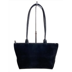 Женская сумка из искусственной замши, цвет черный