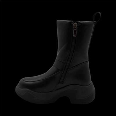 Сапоги на меху 86153-764 черные