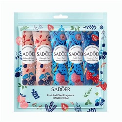 Набор кремов SADOER клубника, персик, черника