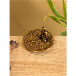 Подставка под благовония «Будда на тарелке», 7 см, латунь