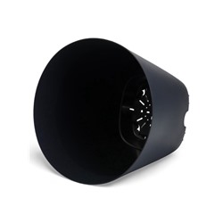 Горшок для цветов «Гранд», 28 л, d=37 см, h=38 см, пластиковый, с прикорневым поливом, графитовый