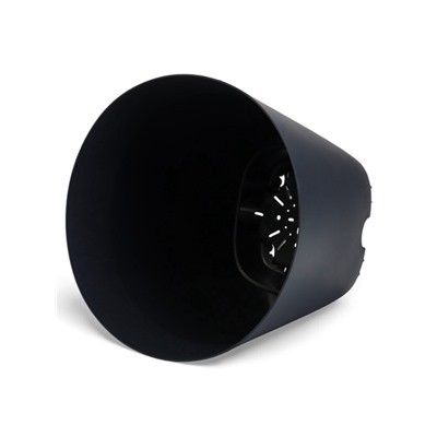 Горшок для цветов «Гранд», 28 л, d=37 см, h=38 см, пластиковый, с прикорневым поливом, графитовый