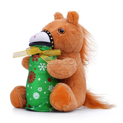 Мягкая игрушка "Лошадка" с копилкой 19 см.