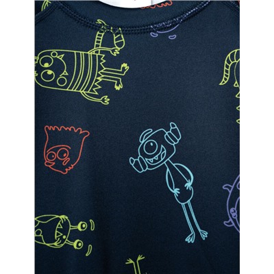 Термокомплект трикот. для мальчиков: фуфайка (футболка) с длин. рук, брюки