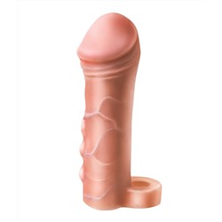 Фаллоудлинитель с кольцом COCK size M - 15 см.