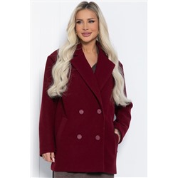 Пальто Я в теме (бордовое) Б12485-7