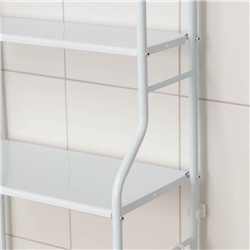 Стеллаж над унитазом, 47×25×152 см, белый