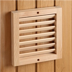 Вентиляционная решётка, 25×22×2.5 см, деревянная, «Добропаровъ»