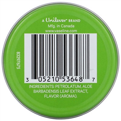 Vaseline, Lip Therapy, Aloe, 0.6 oz (17 g)