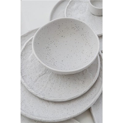 Блюдо для подачи Magistro Slate, d=21 см, фарфор, белое