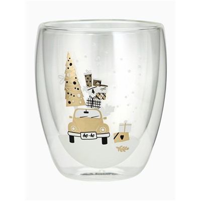 Стакан новогодний с двойными стенками «Чудеса рядом», 300 мл