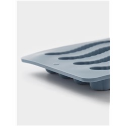 Форма для мармелада Доляна «Червячки», 20×10×1.5 см, силикон, голубая