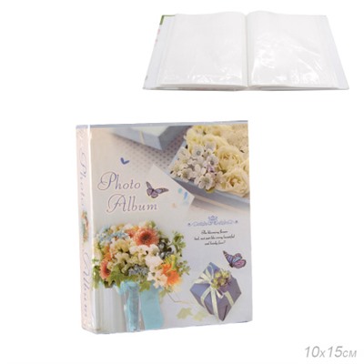 Фотоальбом 80 фото 10x15 Цветы / 9082 /уп 48/
