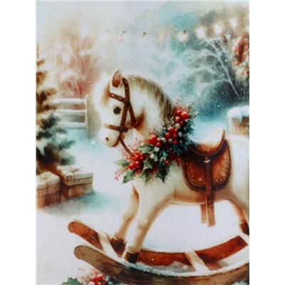 Кружка новогодняя керамическая «Новогодних чудес», лошадь, 320 мл