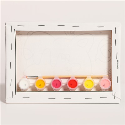 Картина по номерам для детей «Милый корги», 21×15 см