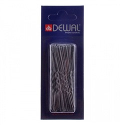 Dewal Шпильки для волос волна SLT70V-4S/60, 70 мм, серебристый, 60 шт.