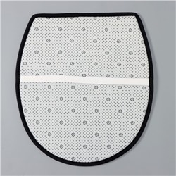 Коврики для ванны и туалета Доляна «Мрамор», 3 шт., 50×80, 45×50, 38×43 см, серые
