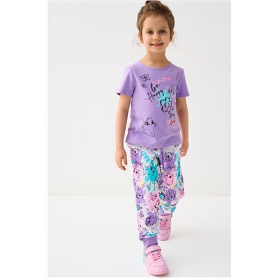 Фуфайка трикотажная для девочек (футболка) PLAYTODAY, 1240030