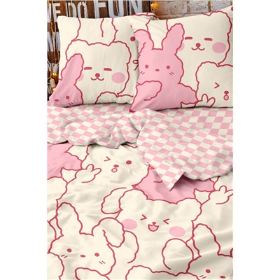 КПБ 1.5 перкаль Crazy Getup 70х70 рис. 16654-2/16400-4 Cuties sweet
