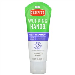 O'Keeffe's, Working Hands, Night Treatment, Hand Cream, 3.0 oz (85 g)