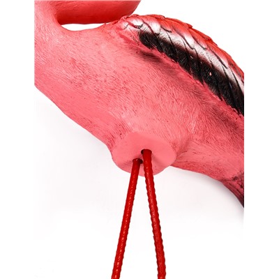 Садовая фигура из полистоуна «Розовый фламинго», 49×14×23 см