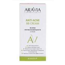 Aravia Laboratories BB-крем против несовершенств / Anti-Acne BB Cream, 13 светло-бежевый, 50 мл KRISTALLER, 1135589
