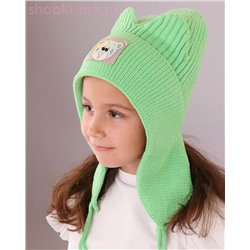 07-4-H Комплект для девочки флис (ушанка+снуд) (48-52)