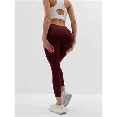 Легинсы спортивные женские MINAKU: SPORTLY, бордовые, размер 48