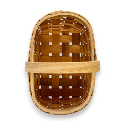 Корзина плетёная для хранения, 22×15.5×12 см, ручка h=13, секвойя, Greengo