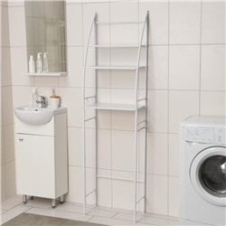 Стеллаж над унитазом, 50×32×166 см, белый