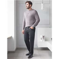 Джинсы утепленные прямые из эластичного денима с мягким флисом