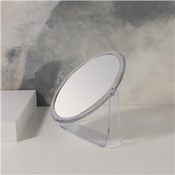УЦЕНКА Зеркало настольное, с увеличением х2, двустороннее, 12×14.5 см, (9×12 см), прозрачное