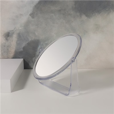УЦЕНКА Зеркало настольное, с увеличением х2, двустороннее, 12×14.5 см, (9×12 см), прозрачное