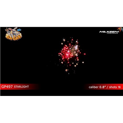 Фейерверк GP497 Свет звезд / STARLIGHT (0,8" х 16)