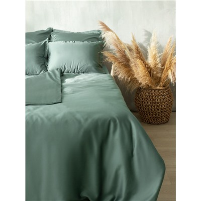 Простыня евро SL Home Tencel, 235×260 см, оливковая, тенсель