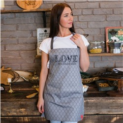 Фартук «Этель» Love 60×65 см см, 100% хлопок, саржа 190 г/м²