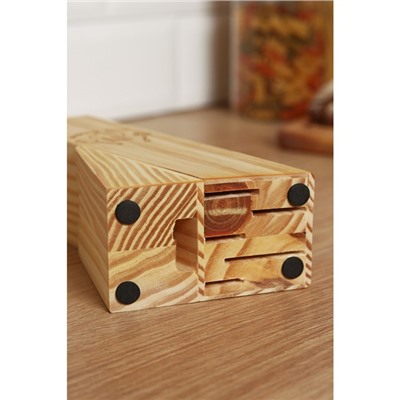 Подставка для ножей Cooking time, 11×6×20 см