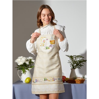 Фартук кухонный Этель «Пасхальные куличи» 60×70 см, 100% хлопок, саржа 190 г/м²