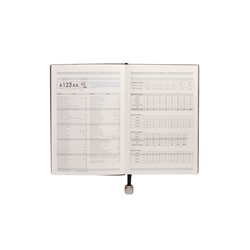 Ежедневник недатированный формат А5, 80л, линия, с ручкой, подар коробка, Черный