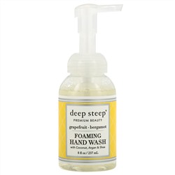 Deep Steep, мыло для рук с кокосовым, аргановым маслами и маслом ши, грейпфрут и бергамот, 237 мл (8 жидк. унций)