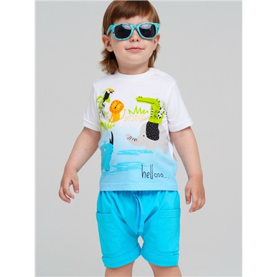 Комплект детский трикотажный для мальчиков: фуфайка (футболка), шорты