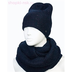 55335-1 Комплект женский (колпак+снуд) (56-58)
