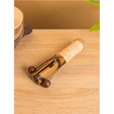 Сувенирный музыкальный инструмент «Тек тек», 21 см, бамбук, албезия